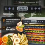 Balter DA-109 Dörrautomat Edelstahl – 10 Fächer, 700W, Timer 48h für Obst & Fleisch – Bild 5