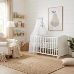 roba Babybett Little Stars 70x140 cm – Umbaubares Kinderbett mit Komplettausstattung – Bild 3