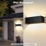 Cwycfw 36W LED Wandleuchte IP65 – 3000lm Warmweiss mit einstellbarem 0-120° Winkel – Bild 3