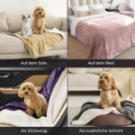 Dreamzie Wasserdichte Hundedecke 218x274cm – Sherpa-Fleece Wendedecke für Sofa & Auto – Bild 7