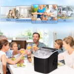 HOMCOM Eiswürfelmaschine 12 kg/24h – Selbstreinigender Ice Maker mit LCD-Display für Küche & Camping – Bild 4