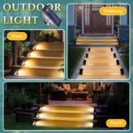 Solpex 8er Set Solar-Treppenleuchten IP65 – LED Aussenbeleuchtung für Treppen & Terrasse – Bild 2