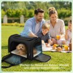 KOUHA Faltbare Haustiertransporttasche 45x30x30 cm – Flugtauglich für Katzen & Hunde bis 5kg – Bild 7