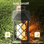 OxyLED Solarlaterne 2er Set – Vintage Außenleuchte mit Flackereffekt & IP44 Wasserschutz – Bild 5