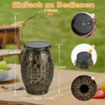 JOYCREATOR 2er Set LED Solarlaternen – IP65 Wasserdicht für Garten, Balkon & Terrasse – Bild 7