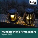 Gadgy Solar Laternen 2er Set – Wetterfeste LED Solarleuchten für Garten & Balkon – Bild 6