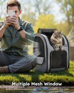 Pecute Haustier-Rucksack XL für Katzen & Hunde bis 10 kg – Atmungsaktiv & Wasserdicht – Bild 4