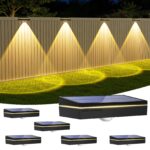 Giliwosy Solar-Wandleuchten 6er Set mit 3 Farbtemperaturen – IP65 Zaunleuchten für Garten & Terrasse