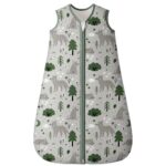 Yoofoss Winterschlafsack Baby 2.5 Tog 78cm – Wärmeschlafsack aus Bio-Baumwolle für 6-12 Monate