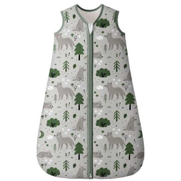 Yoofoss Winterschlafsack Baby 2.5 Tog 78cm – Wärmeschlafsack aus Bio-Baumwolle für 6-12 Monate