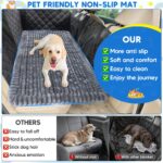 Loiion Hundematte Auto Rückbank 127×62cm – Rutschfeste Schutzmatte mit Flanell – Bild 4