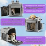 Eiito Hundekorb Fahrrad Vorne bis 10kg – 4in1 mit patentierter L-Halterung & Mesh-Belüftung – Bild 2