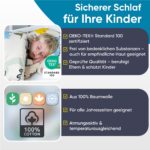 BELIKATO Kinderbettwäsche 100x135 cm Dinosaurier – 100% Baumwolle für Jungen – Bild 5