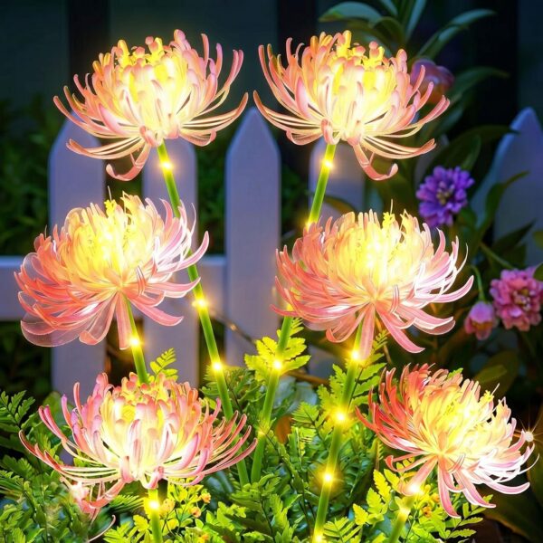 yowin Solar-Blumenleuchten 2er Set – Realistische LED Gartendeko mit automatischem Sensor