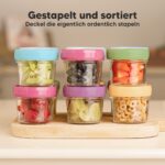KeaBabies 12er-Pack Babybrei Glasbehaelter 120ml – Leckfrei & Mikrowellengeeignet – Bild 8
