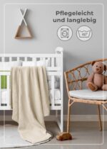 LAYNENBURG Premium Musselin Babydecke 120x120cm – 4-lagig, 100% Baumwolle, Öko-TEX – Bild 7