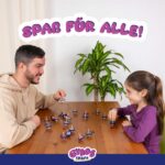 BONNYCO 40er Pack Holzkreisel mit Weltraum-Design – Mitgebsel Kindergeburtstag – Bild 7