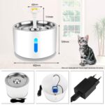 Wilktop Katzen Trinkbrunnen 2,4L mit Aktivkohlefilter & LED – Automatischer Wasserspender für Hunde & Katzen – Bild 6