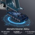 HAIMEEC Akku-Staubsauger C3 mit HEPA-Filter – 50 Min Laufzeit für alle Oberflächen – Bild 6