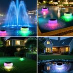 Solar-Poolbeleuchtung RGB+Kaltweiß – Schwimmende LED-Teichleuchte mit Fernbedienung & IP68 – Bild 8