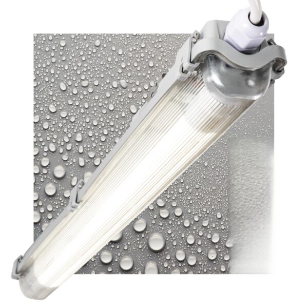 Proventa EasyBudget LED-Feuchtraumleuchte 60cm 9W Neutralweiss – IP65 Wannenleuchte