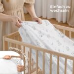 Dreamzie 2er Set Spannbettlaken 70x140 cm – Oeko-Tex Baumwolle für sicheren Babyschlaf – Bild 6