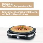 SEVERIN Crêpes Maker mit 38 cm XXL-Platte – Professionelles Crêpeseisen für Zuhause – Bild 3