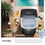 tectake® Eiswürfelmaschine Ice Maker – 12 kg Eis/24h mit 2 Grössen & Selbstreinigung – Bild 4