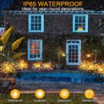 yowin 4er Set LED Solarleuchten mit Fernbedienung – 480 LEDs für Garten & Balkon – Bild 6
