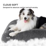 BEDSURE XL Hundebett 104x69cm Sherpa-Fleece – Beruhigendes Hundekissen für Grossrassen – Bild 4