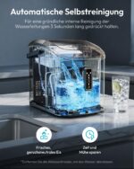 EUHOMY Eiswürfelmaschine – 12 kg/Tag, 2 Grössen, Selbstreinigend & Tragbar – Bild 9