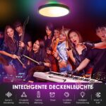 Birnetek® 30W LED Deckenlampe Rund – Smart Home Deckenleuchte mit Sprachsteuerung & RGB – Bild 4