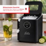 Solis Ice Cube Express Eiswürfelmaschine – 8 Eiswürfel in 8 Minuten, Schwarz – Bild 2