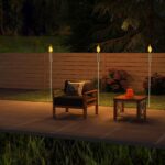 Suusolny 6er Set Gartenfackeln Edelstahl 115cm – Öllampen für Terrasse & Balkon – Bild 8