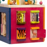 B. toys Zany Zoo Activity-Würfel aus Massivholz – 5 Spielseiten für Kleinkinder ab 1 Jahr – Bild 4