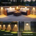 RECHOO Solarleuchten 6er Set – Superhelle Wandleuchten mit 2 Modi & IP65 Wasserschutz – Bild 7
