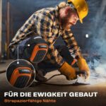 Thunderbolt Knieschoner Platinum Pro – Professioneller Knieschutz mit Gelkissen für Handwerk – Bild 8