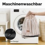 FUKUMARU Orthopädisches Hundebett 64x64 cm – Memory-Schaum Donut-Design in Kamel – Bild 6