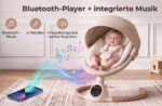 BEBE2LUXE ALPHA Elektrische Babywippe – Sanfte Bewegung & Weisses Rauschen ab Geburt bis 6 Monate – Bild 3