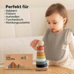 8er-Set Baby Pullover Lätzchen Terracotta – Bio-Baumwolle für Jungen & Mädchen – Bild 8