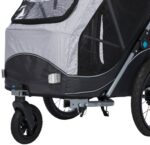 TRIXIE Buggy-Frontrad für Hundeanhänger – Schnell-Click-System & 360°-Gelenk – Bild 5