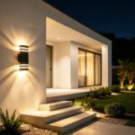 JNR Außenleuchte mit PIR Bewegungsmelder – IP54 Aluminium Wandlampe 2x5W GU10 – Bild 7