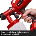 Einhell Akku-Farbsprühsystem TC-SY 18/60 Li-Solo – 650 ml/min Förderleistung für Profi-Anwendungen – Bild 8
