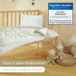 KiGATEX Baby Bettdeckenset Elefant 100x135 cm – Ganzjahresdecke mit Kissen, OEKO-TEX® – Bild 4