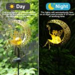 ZKLiLi Solarleuchte Mondfee – Gartendekoration mit warmgelbem LED-Licht & IP55 Schutz – Bild 3