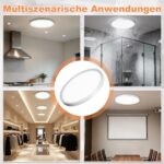 XMTECH LED-Deckenleuchte 36W Ø28,5cm – IP44 Badezimmerlampe für Küche & Bad – Bild 6