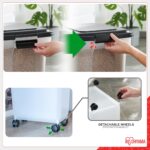 Iris Ohyama Futterbox 45L mit Rollen – Luftdichte Aufbewahrung für Hunde & Katzen – Bild 5