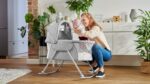 Kinderkraft Lovi 3-in-1 Kinderreisebett – Wiege & Schaukelbett für Neugeborene – Bild 2