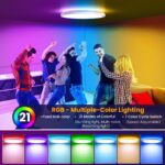 Tyreses LED Deckenleuchte Ø30cm Dimmbar – RGB Farbwechsel mit Fernbedienung für jeden Raum – Bild 3
