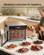 VEVOR Dörrautomat mit 6 Edelstahlschalen – 400 W Futtertrockner mit digitaler Temperaturregelung – Bild 9